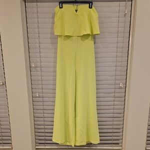 NWT Petal & Pup Vibrant Yellow Strapless Jumpsuit